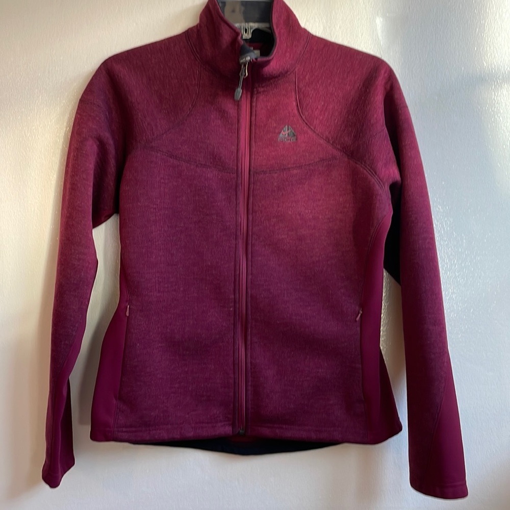 Nike ACG mock neck heavyweight stretch zip front fleece lined jacket size small